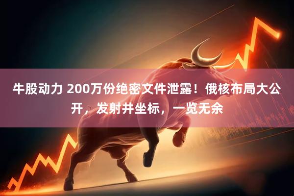 牛股动力 200万份绝密文件泄露！俄核布局大公开，发射井坐标，一览无余