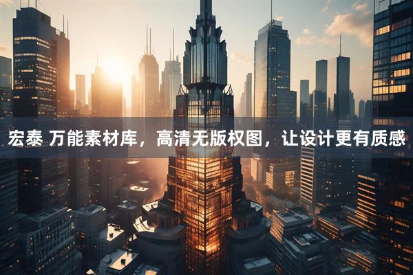 宏泰 万能素材库，高清无版权图，让设计更有质感